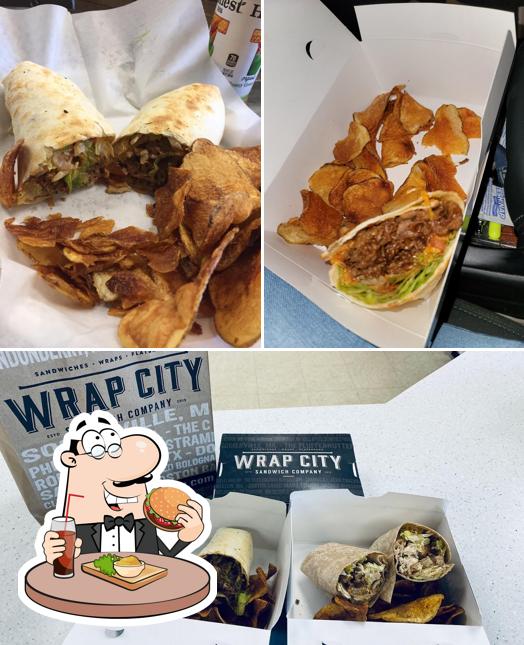 Отведайте гамбургеры в "Wrap City Sandwich Concord"