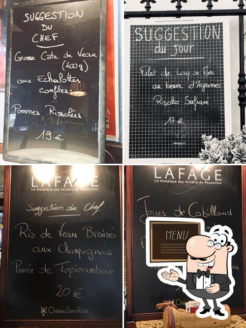 Découvrez le menu du jour sur le tableau