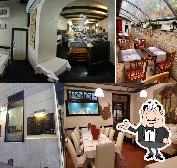 Gli interni di Volare restaurant