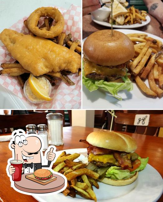 Order a burger at Old Mill Family Restaurant