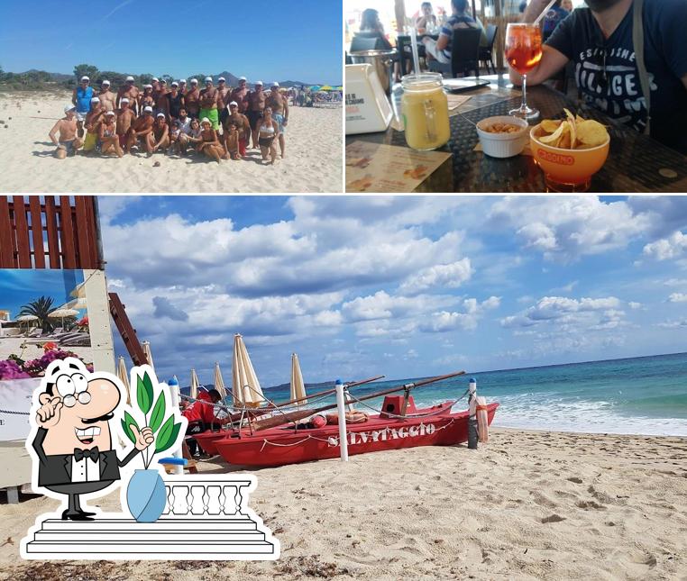 La foto della esterno e cibo di Chiosco Ginepro Beach