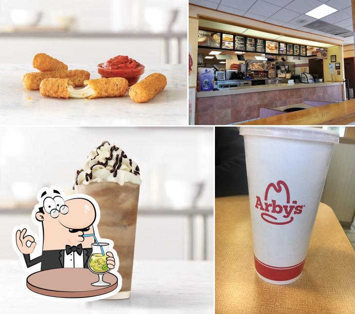 This is the photo depicting drink and food at Arby's