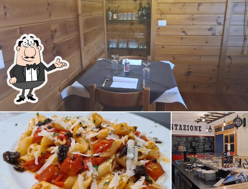 Bar Trattoria Stazione si caratterizza per la interni e cibo