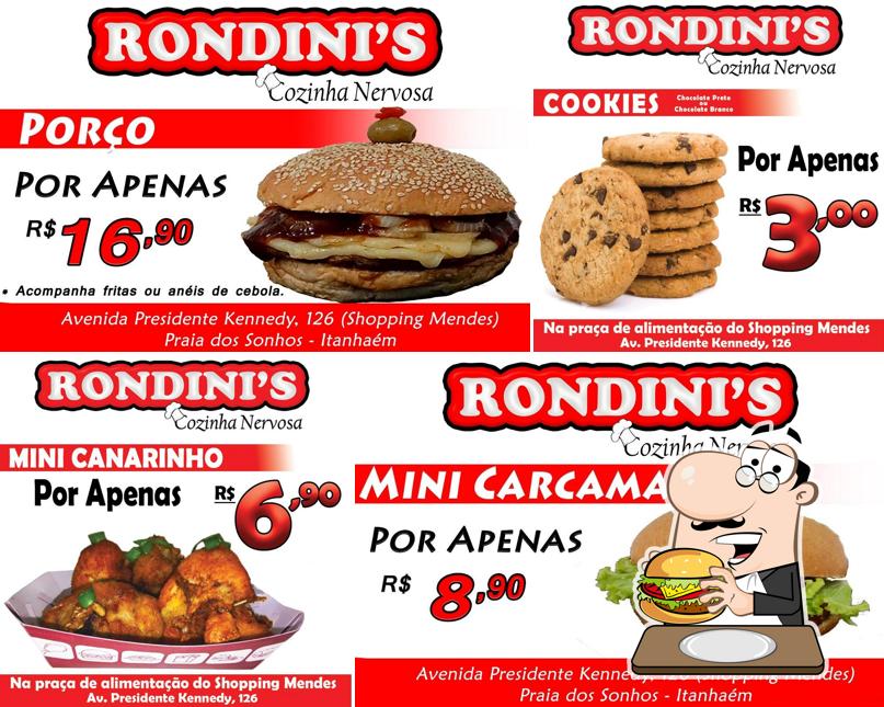 Гамбургер в "Rondini's - Cozinha Nervosa"