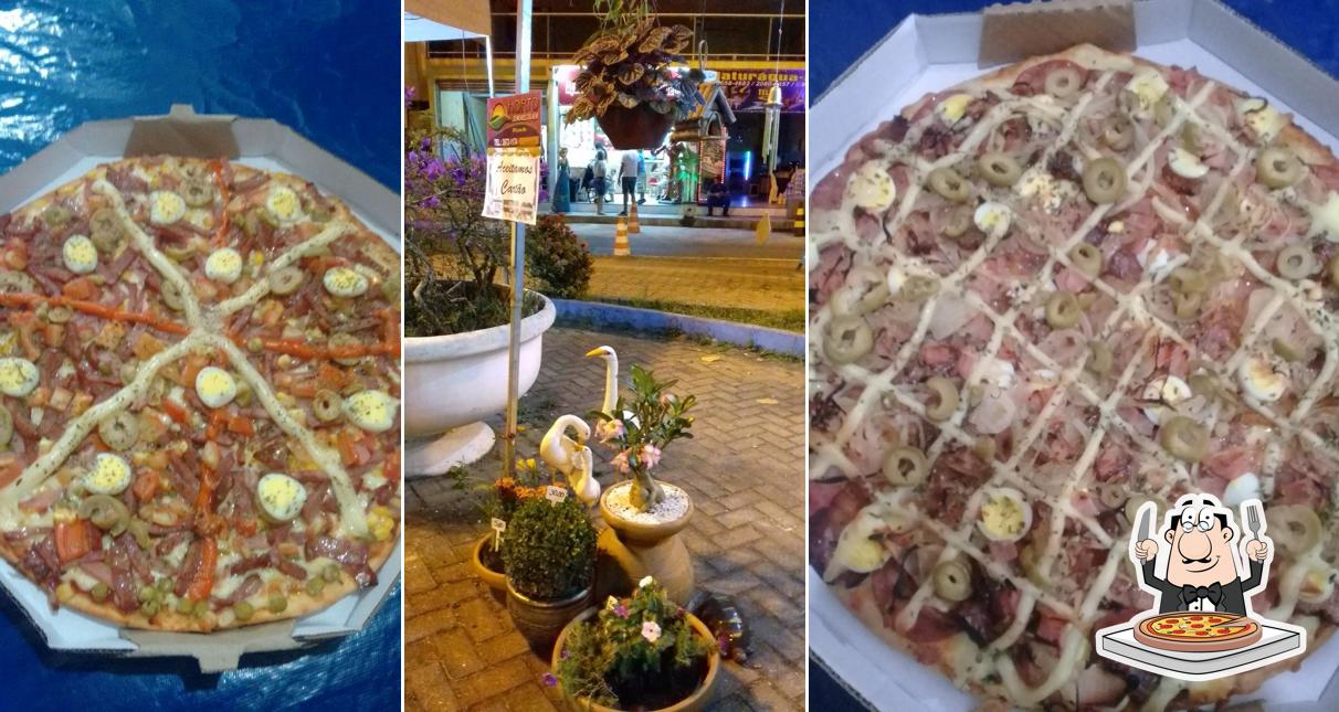 Peça pizza no Kiosque Brasileirinho / Praça do Codora