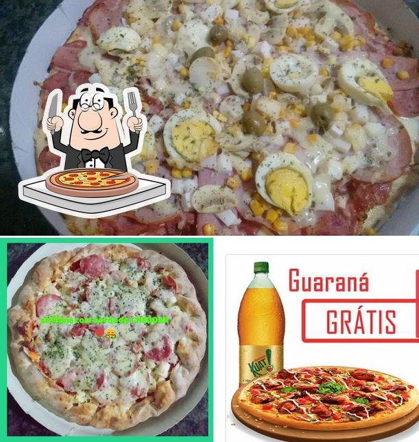 Consiga diferentes tipos de pizza