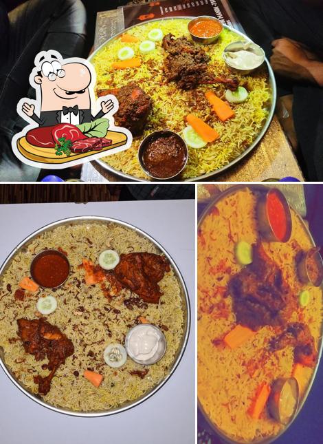 Order meat dishes at Al-saud Mandi Arabian Family Restaurant