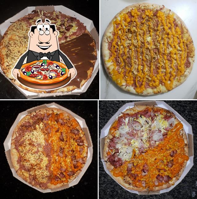 Peça diversos estilos de pizza