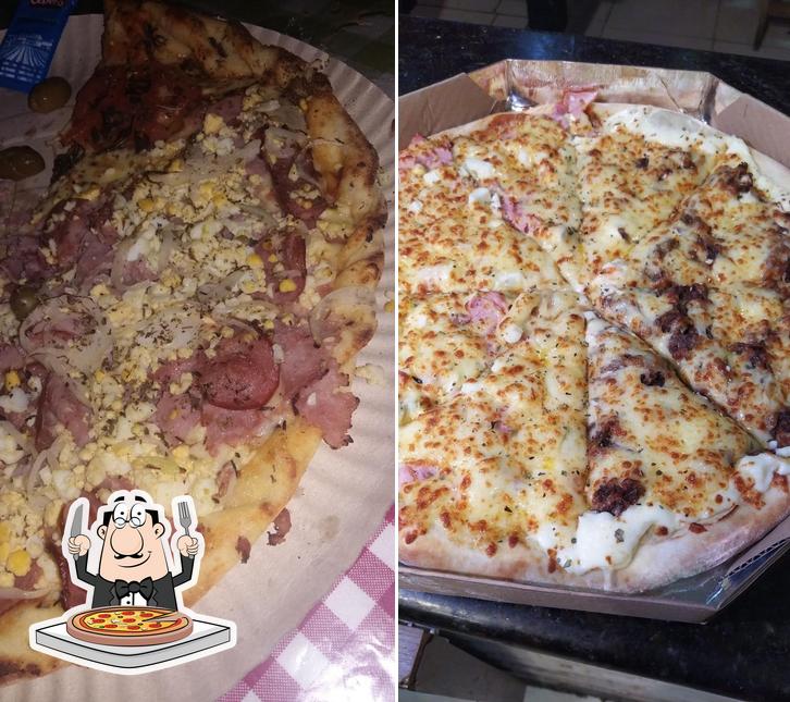 Peça diversos variedades de pizza