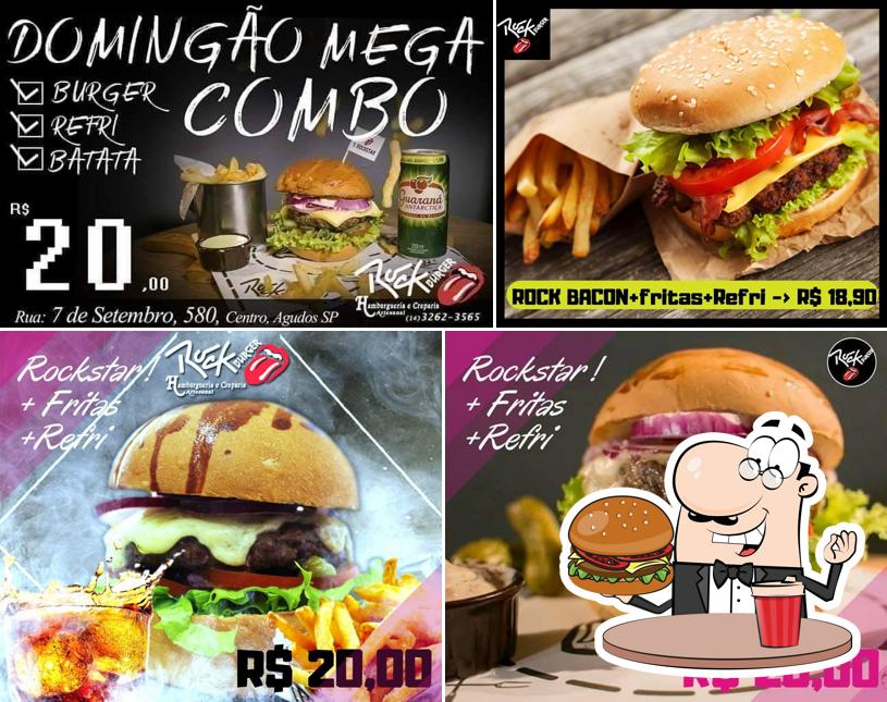 Hambúrguer em Rock Burguer