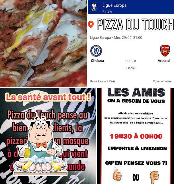 Prenez des fruits de mer à Pizza du Touch