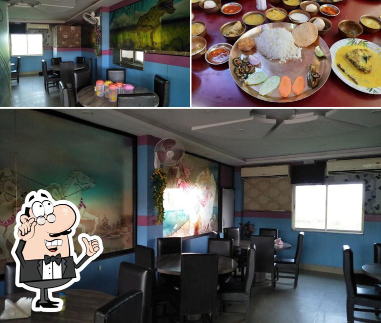 The image of Sandipa Hotel and Restaurant’s interior and dessert