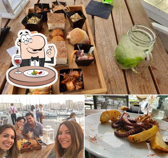 La cibo e interni del ristorante