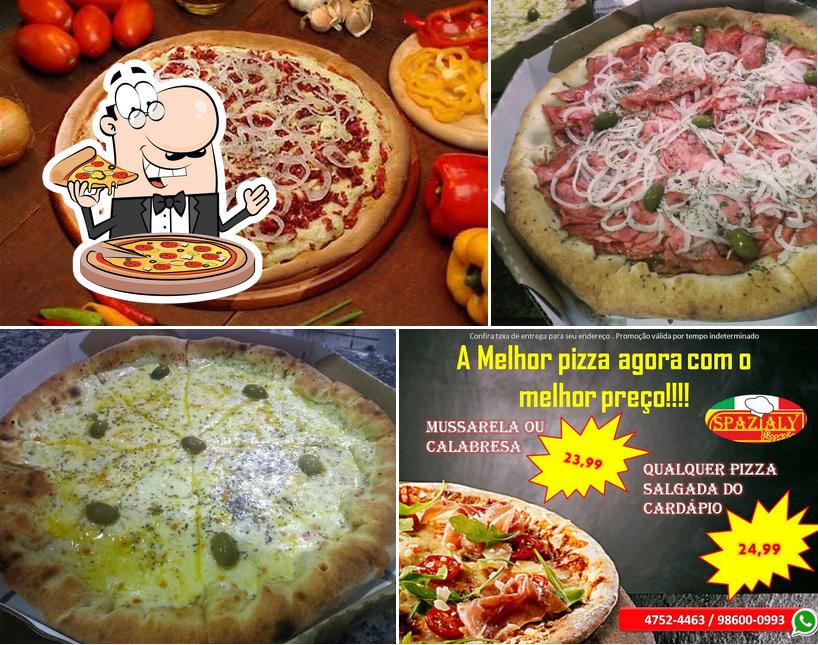 No Pizzaria Spazialy, você pode conseguir pizza