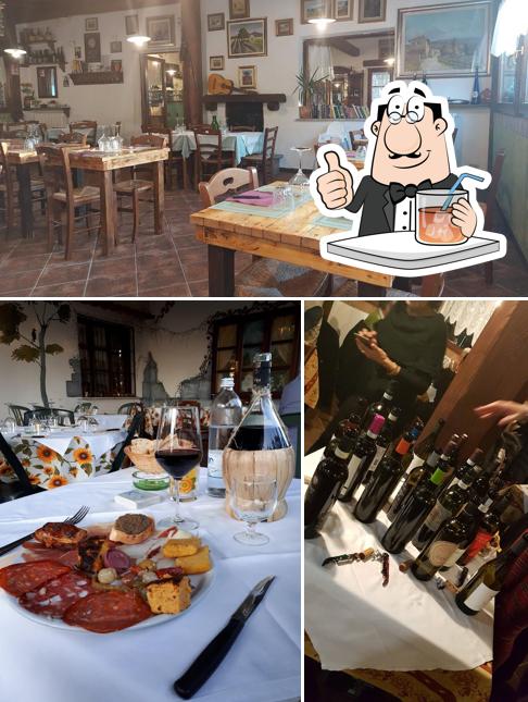 Guarda la foto che raffigura la bevanda e interni di Ristorante La Piccionaia