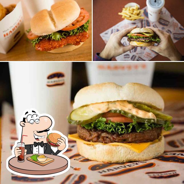 Les hamburgers de Harvey's will conviendront différents goûts