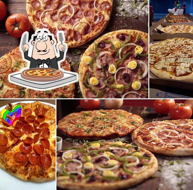 Peça diferentes variedades de pizza