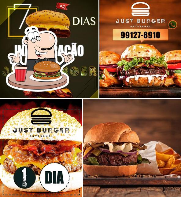 Delicie-se com um hambúrguer no Just Burger - Artesanal