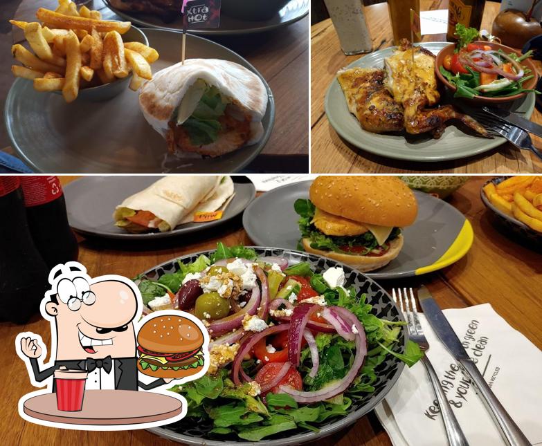 Try out a burger at Nando's Festival Towers