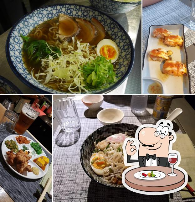 Comida en Hashimoto ristorante giapponese madrelingua