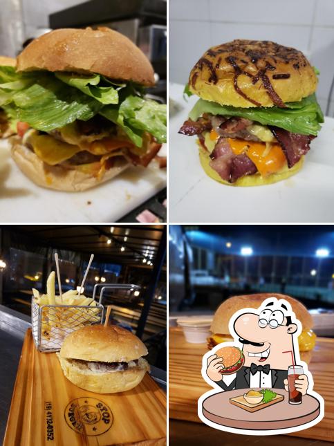 Consiga um hambúrguer no Stop Burger