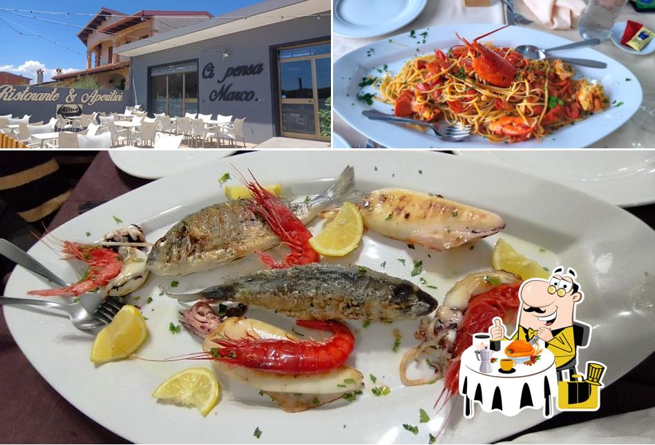 Tra le varie cose da Ci pensa Marco si possono trovare la cibo e interni