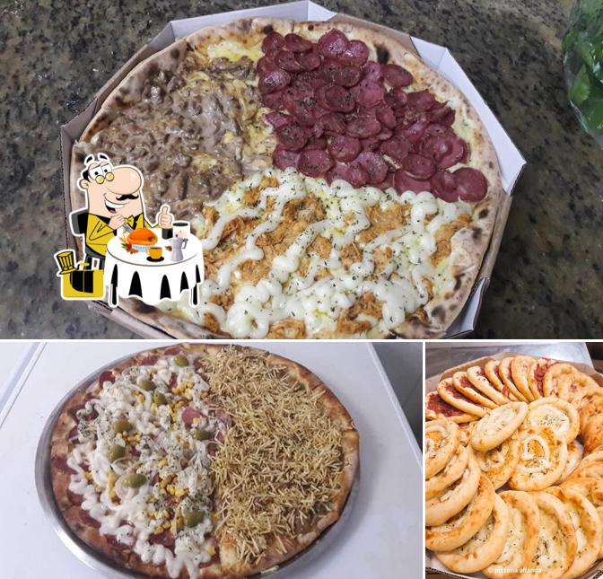 Comida em Pizzaria alfanda