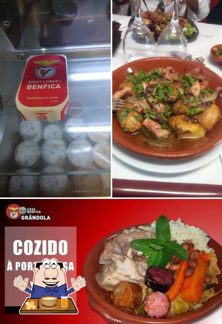 Еда в "Casa Benfica Grândola"