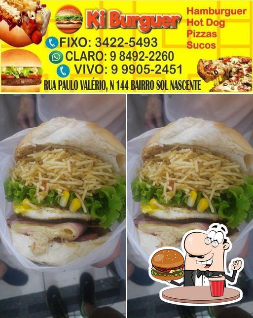 Consiga um hambúrguer no Kiburguer Lanches E Pizzas