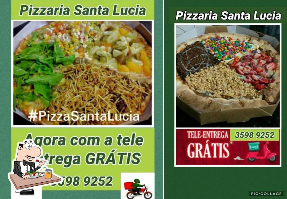 Comida em Pizzaria Santa Lúcia