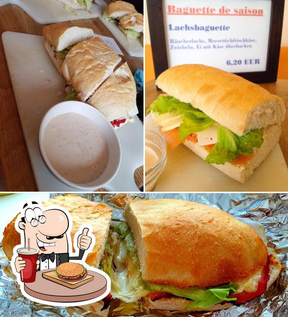 Try out a burger at Le Toulonnais Baguetterie & Saladerie