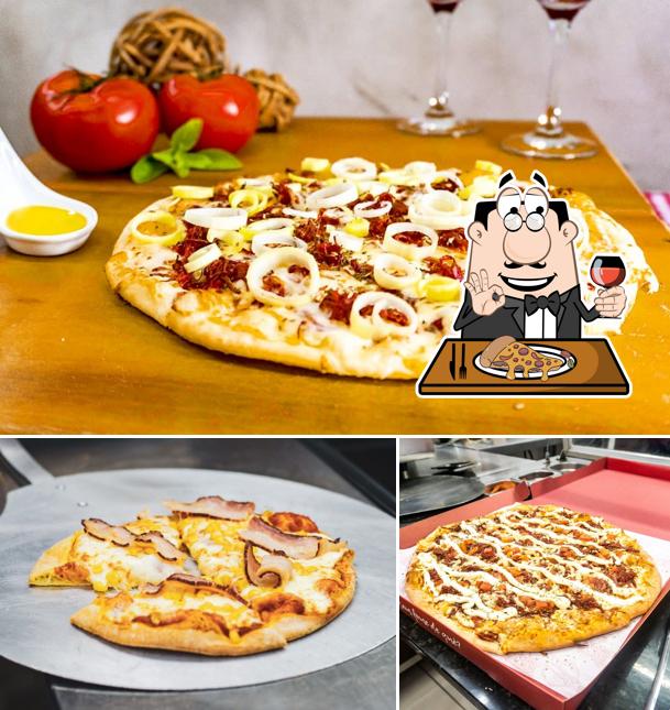 Peça diferentes tipos de pizza