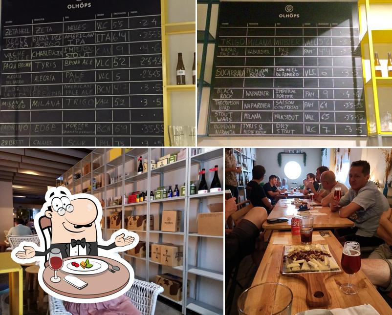 Las fotografías de comedor y comida en Olhöps Craft Beer House