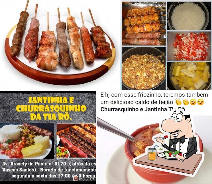 Comida em Churrasquinho e Jantinha Tia Rô