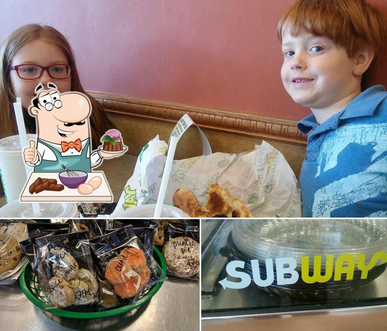 Subway serves a variety of sweet dishes