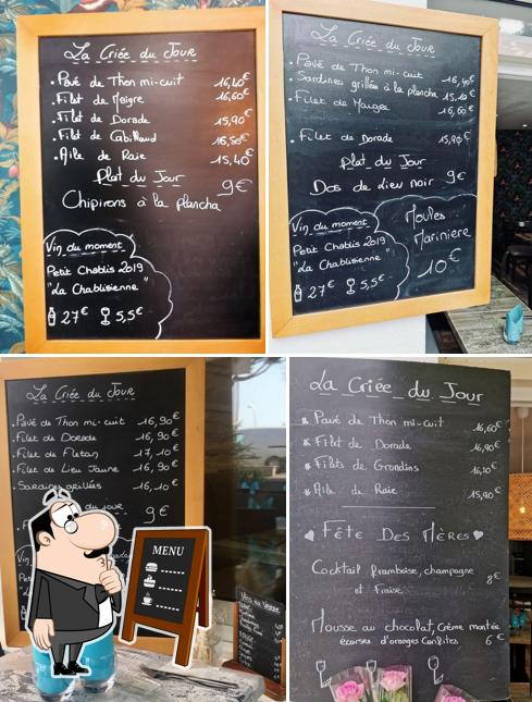 Découvrez le menu du jour sur le tableau