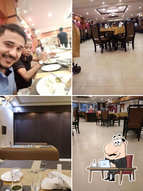 The interior of Karim's Restaurant From Delhi