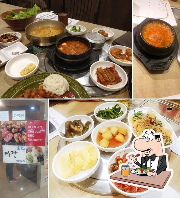 Food at Midam Korean Barbecue Restaurant