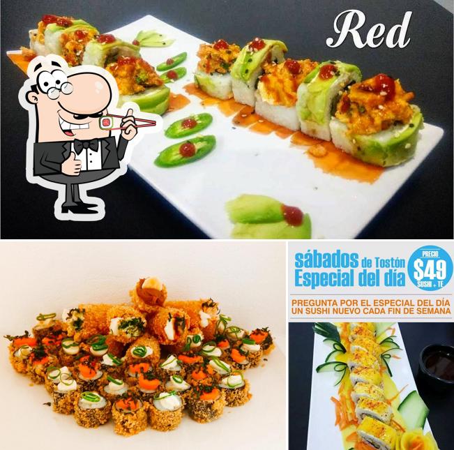 Peça diferentes opções de sushi