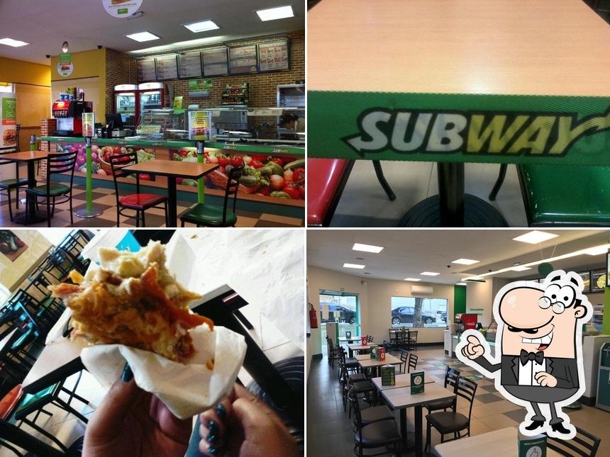 O interior do Subway