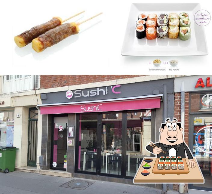 Les sushi sont servis à Sushic