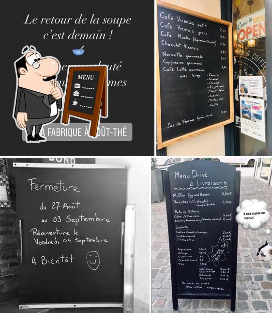 Découvrez le menu du jour sur le tableau