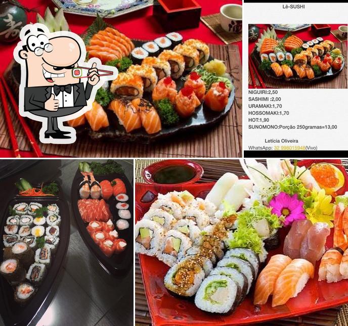 Escolha diversas opções de sushi