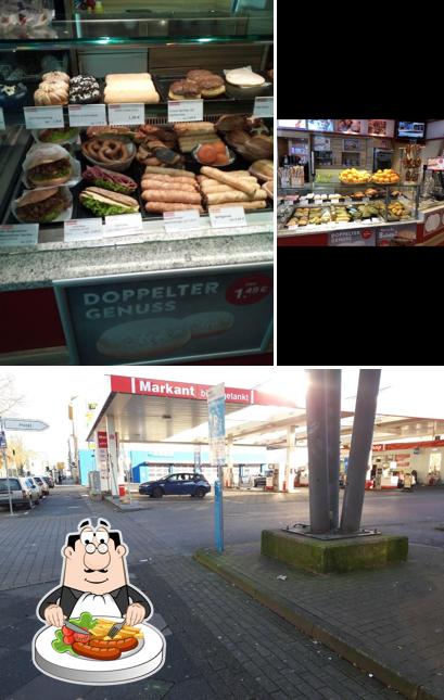 Among different things one can find food and exterior at Markant Tankstelle