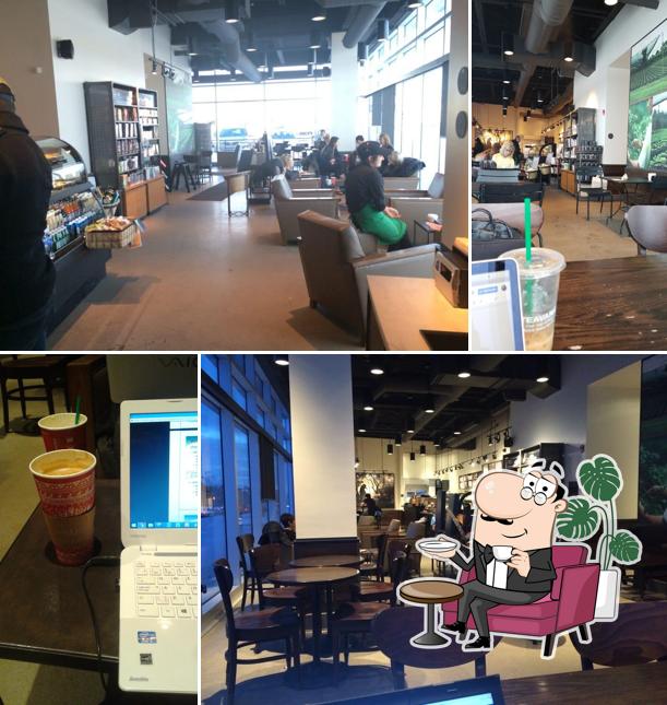 L'intérieur de Starbucks