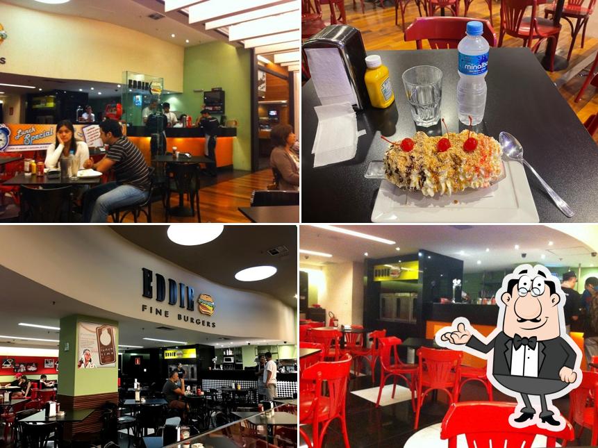 O interior do Eddie Fine Burgers