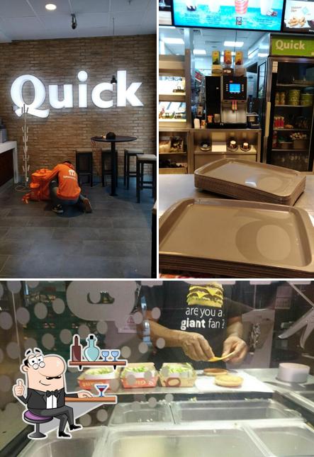 L'intérieur de Quick Giant Bar Gare Centrale