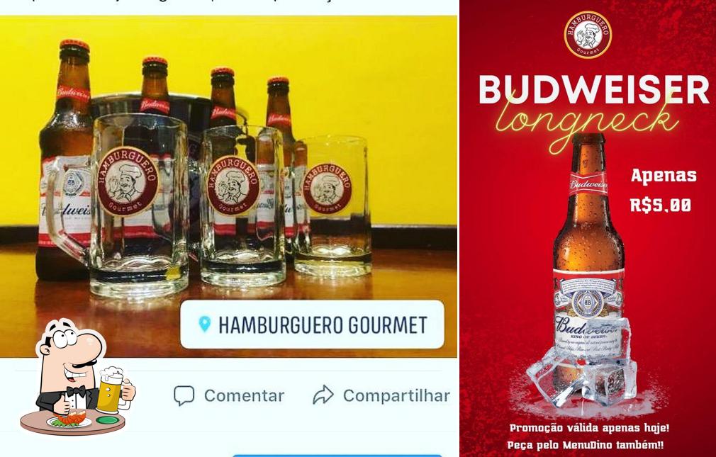 Desfute uma tulipa de cerveja leve ou escura