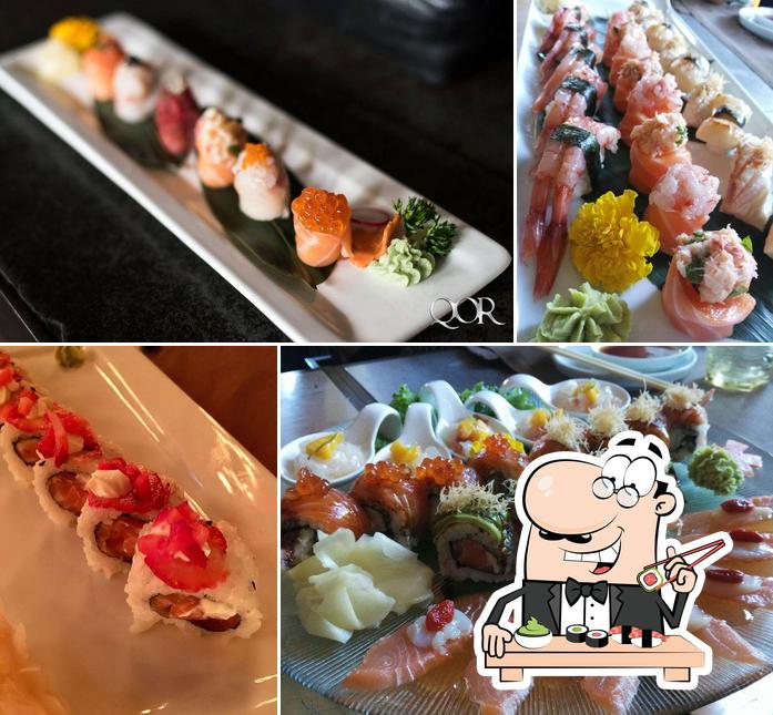 Scegli le diverse opzioni di sushi