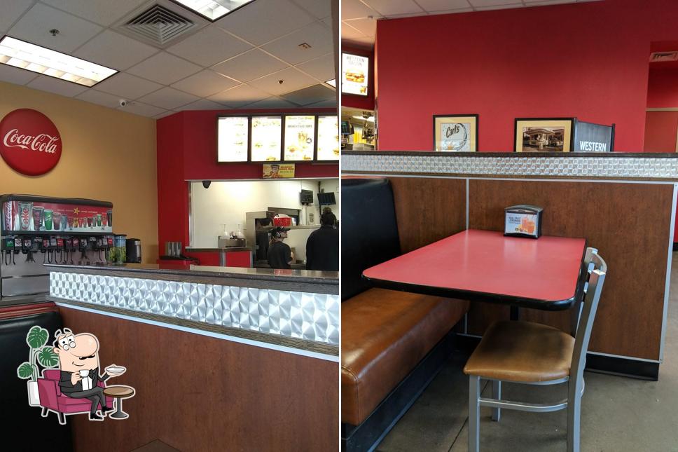 The interior of Carl’s Jr